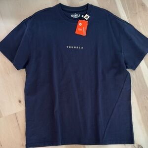 YoungLA Men's Navy Blue Shirt